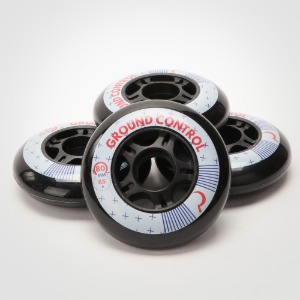 그라운드컨트롤 (GC) 80mm/85a 블랙 8개 1세트 / 인라인바퀴 ,파워블레이딩바퀴, FSK바퀴